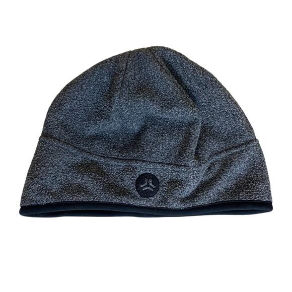 Men's Winter Beanie Hat OS Gray Black - Picture 4 of 4